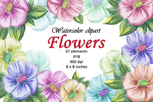 Bringing Summer to Life with Hand-Painted Watercolor Flower Clipart