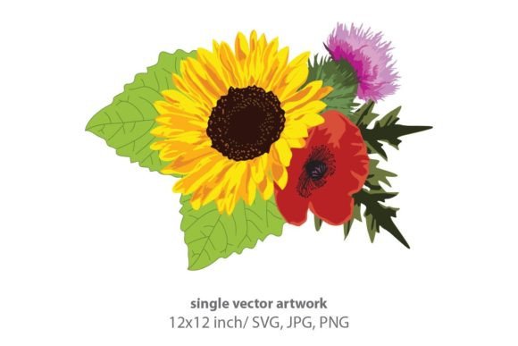 Bringing Sunshine to Your Projects with Sunflower Flowers and Floral SVG Designs