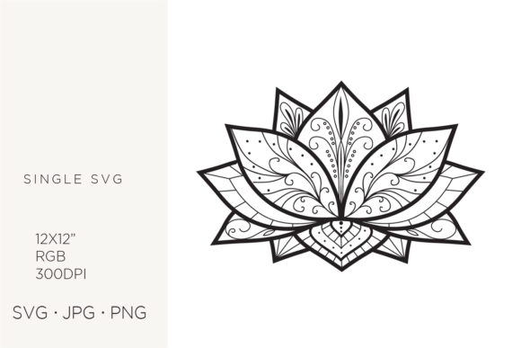 Designing Serenity: The Versatility of the Lotus Flower and Floral Yoga Symbol SVG in Modern Creativity