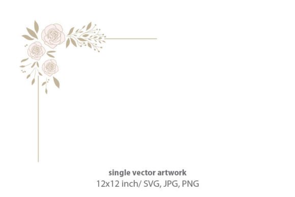 Elevate Your Creative Projects with the Golden Pink Roses Svg Frame