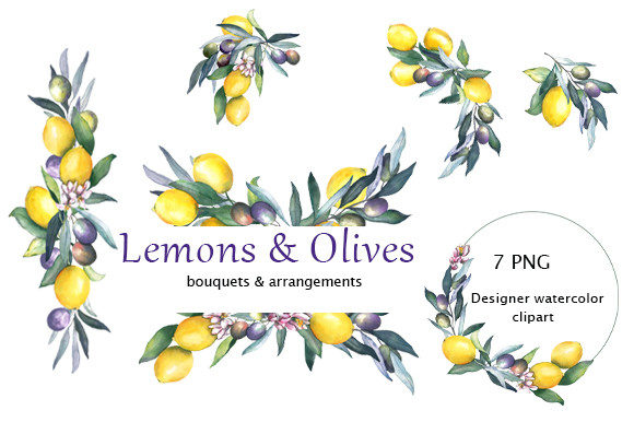 Evaluating Lemon and Olive Clipart for Professional and DIY Design Projects