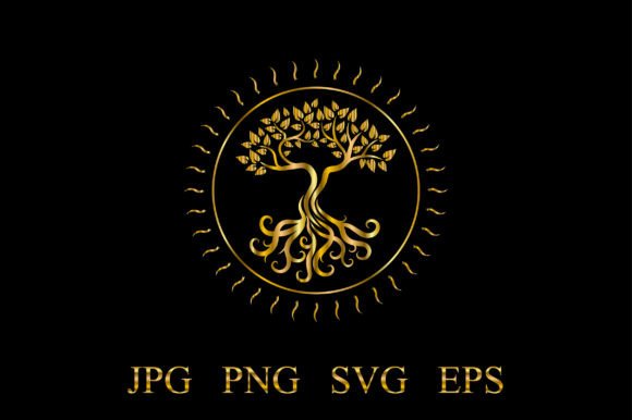 Evaluating the Golden Mangrove Tree Logo in the Sun for Design Projects
