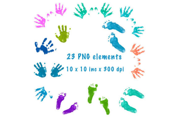 Real Baby Foot Hand Print: A Creative Asset Guide