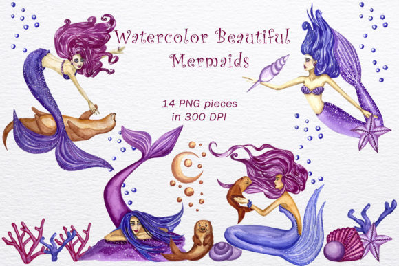 Unlocking Creative Potential with Watercolor Cute Mermaid Designs
