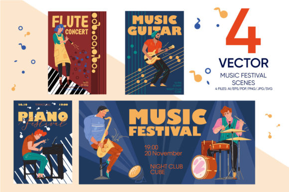Visualizing the Groove: A Practical Look at Music Festival Poster Scenes